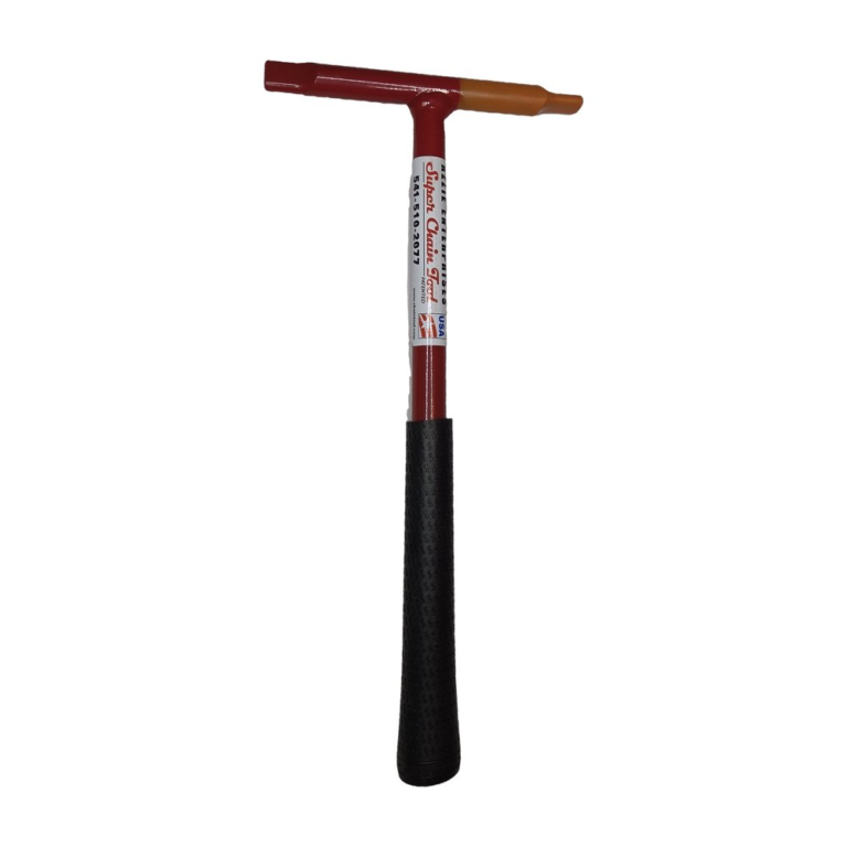 Super Chain Tool, red tool with an orange tip, on a white background